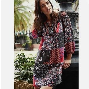 Anthropologie One September Arcata Patchwork Dress - XS